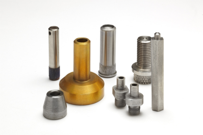 Collection of machined parts
